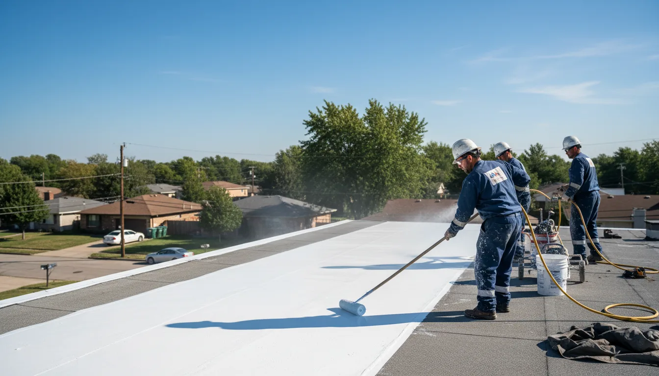 Commercial roof coating in Roselle, NJ near me